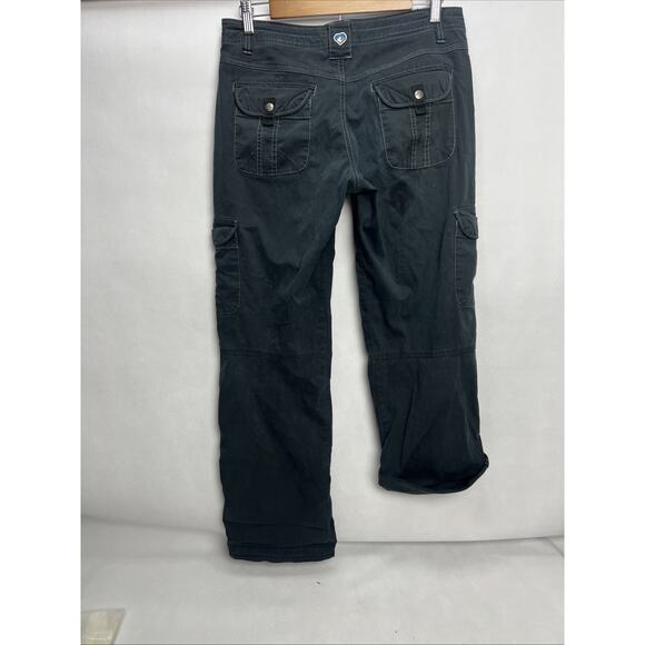 Kuhl Splash Roll Up Womens 6 Reg Black Hiking Cargo Camping Pants Gorpcore Sport - Picture 5 of 12